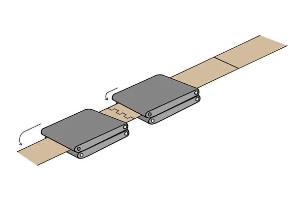 Transportador de entrega con contador