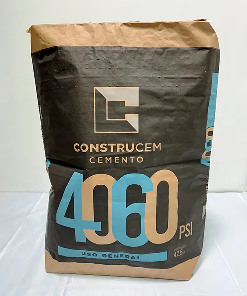 Saco valvulado microperforado con cierre automático para cemento