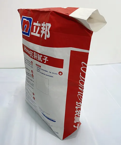 Saco valvulado sellada por ultrasonido  