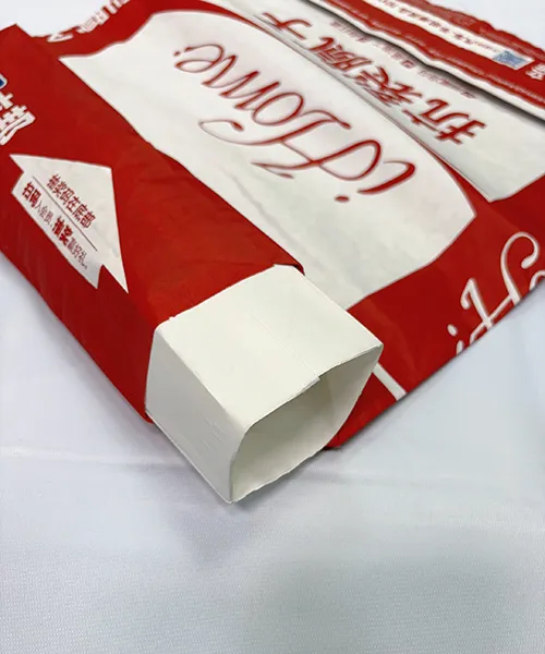 Saco valvulado sellada por ultrasonido  