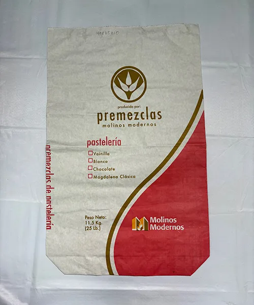 Saco de papel de boca abierta 